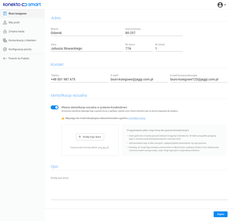 Konfiguracja SMTP